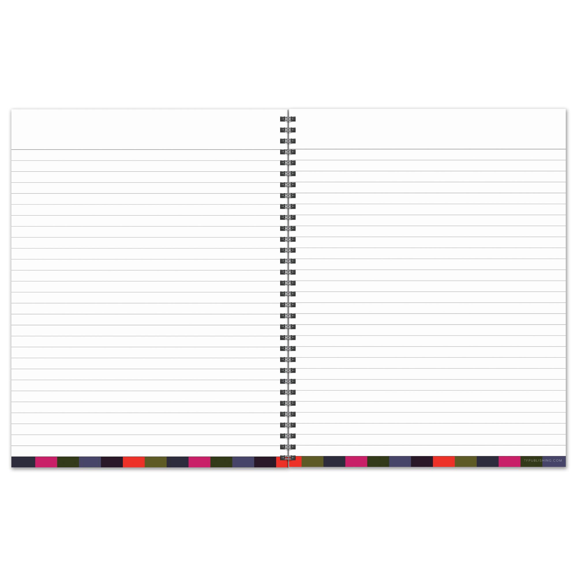TF Publishing Large Painted Bold Undated Spiral Planner